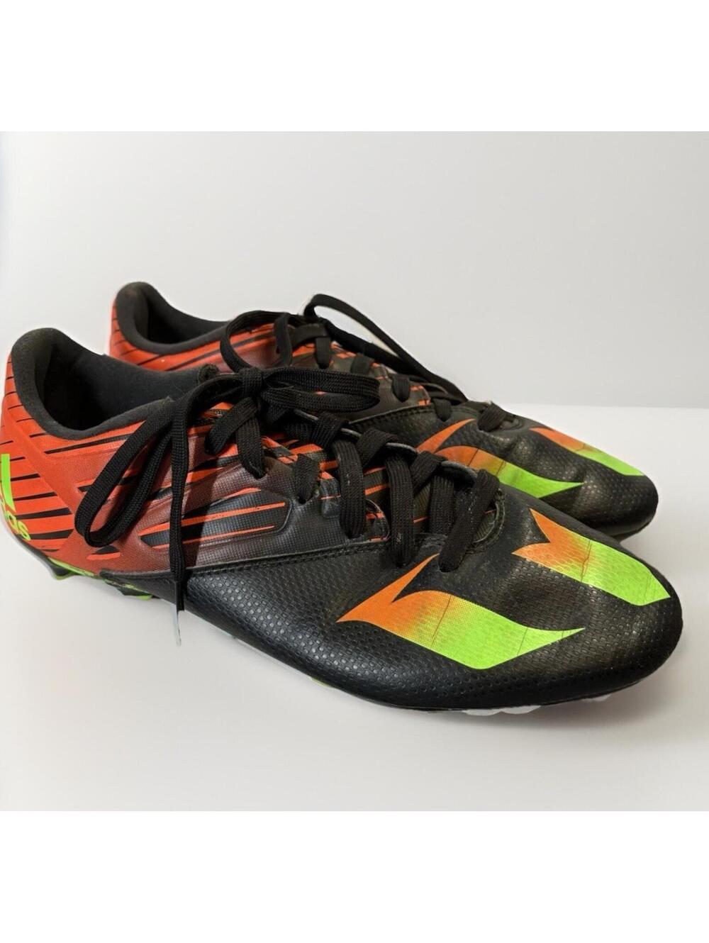 Adidas Messi 15.3 FG AG Soccer Cleats AF4852 Black Green Orange Mens 9.5